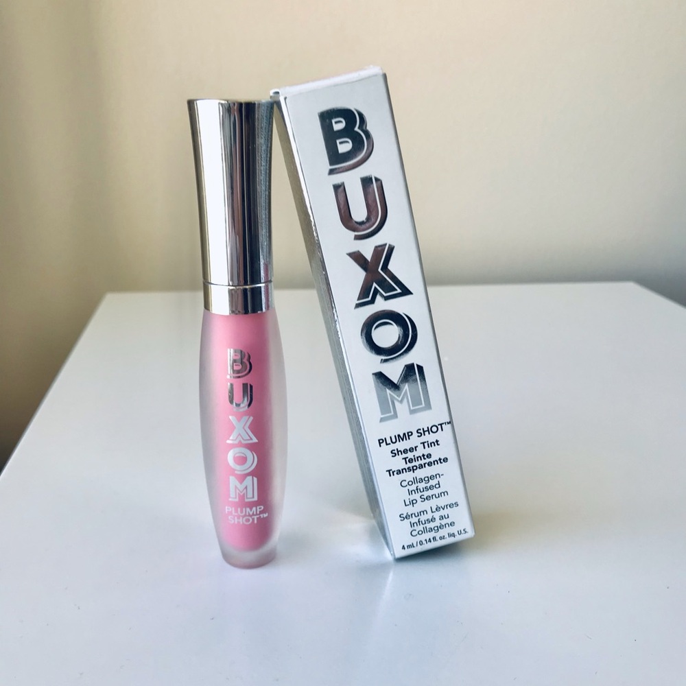 Buxom Plump Shot Lip Gloss Serum in Lingerie, NIB